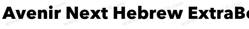 Avenir Next Hebrew ExtraBold Itali字体转换